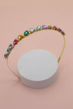 ACRYLIC BEAD RHINESTONE EMBELLISHED HEADBAND | 40HB114: MULTI