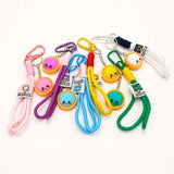 Cute Face Dumpling Wristlet Keychain ASSORTED