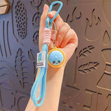 Cute Face Dumpling Wristlet Keychain ASSORTED