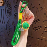 Cute Face Dumpling Wristlet Keychain ASSORTED