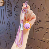 Cute Face Dumpling Wristlet Keychain ASSORTED