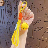 Cute Face Dumpling Wristlet Keychain ASSORTED