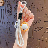Cute Face Dumpling Wristlet Keychain ASSORTED